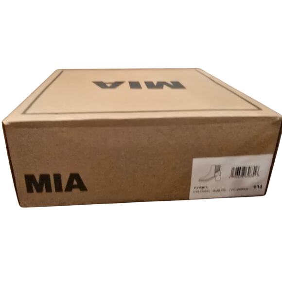 MIA Harlow Lug-Sole Block-Heel Chelsea Booties in Cognac Brown NEW Size 9 - Picture 10 of 10